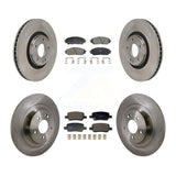 Front Rear Disc Brake Rotors And Ceramic Pads Kit For 2022-2024 Kia Carnival K8T-104638