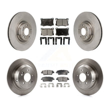 Charger l'image dans la galerie, Front Rear Disc Brake Rotors And Ceramic Pads Kit For Hyundai Genesis G80 5.0L