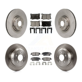 Front Rear Disc Brake Rotors And Ceramic Pads Kit For Hyundai Genesis G80 5.0L