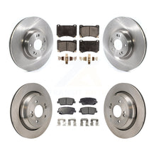 Charger l'image dans la galerie, Front Rear Disc Brake Rotors And Ceramic Pads Kit For 2011 Hyundai Equus