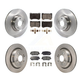 Front Rear Disc Brake Rotors And Ceramic Pads Kit For 2011 Hyundai Equus