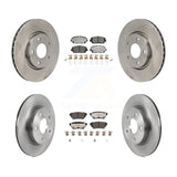 Front Rear Disc Brake Rotors And Ceramic Pads Kit For Nissan Rogue K8T-104661