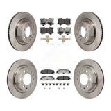 Front Rear Disc Brake Rotors And Ceramic Pads Kit For Toyota Tundra Sequoia Lexus LX600 K8T-104663
