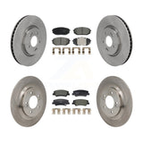 Front Rear Disc Brake Rotors And Ceramic Pads Kit For Hyundai Tucson Kia Sportage K8T-104667