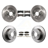 Front Rear Brake Rotor & Ceramic Pad Kit For GMC Sierra 1500 Chevrolet Silverado Yukon XL K8T-104670