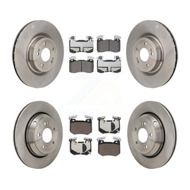 Front Rear Disc Brake Rotors And Ceramic Pads Kit For 2022 Genesis G70 3.3L
