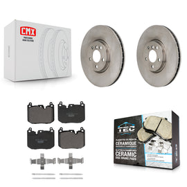 Front Disc Brake Rotors And Ceramic Pads Kit For Mini Cooper Countryman Clubman