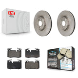 Front Brake Rotors & Ceramic Pad Kit For 2016 Mini Cooper With 316mm Diameter Rotor K8T-104692