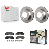 Front Disc Brake Rotors And Ceramic Pads Kit For GMC Savana 3500 Chevrolet Express 4500 K8T-104709