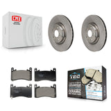 Front Disc Brake Rotors And Ceramic Pads Kit For Acura MDX TLX 3.0L K8T-104730