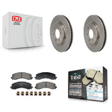 Front Disc Brake Rotors And Ceramic Pads Kit For 2022-2023 Ford F-150 Lightning K8T-104733