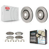 Front Brake Rotor And Ceramic Pad Kit For Mitsubishi Outlander Nissan Pathfinder INFINITI K8T-104737