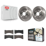 Front Brake Rotors Ceramic Pad Kit For GMC Sierra 1500 Chevrolet Silverado Yukon Cadillac K8T-104739