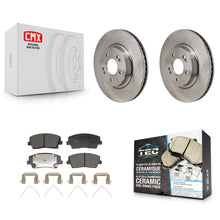 Load image into Gallery viewer, Front Disc Brake Rotors And Ceramic Pads Kit For Genesis G70 Kia Stinger