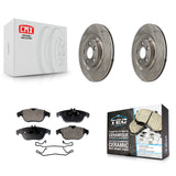 Rear Disc Brake Rotors And Ceramic Pads Kit For 2017 Mercedes-Benz E400 K8T-104749