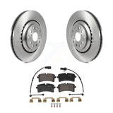 Rear Brake Rotor Ceramic Pad Kit For Audi S6 S7 S8 With Composite Brakes