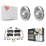 Rear Brake Rotor Ceramic Pad Kit For Audi S6 S7 S8 With Composite Brakes