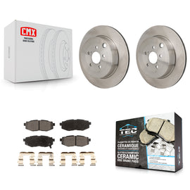 Rear Brake Rotor And Ceramic Pad Kit For Subaru BRZ Toyota 86 With Brembo Brakes