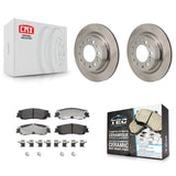 Rear Disc Brake Rotors And Ceramic Pads Kit For Toyota Tundra Sequoia Lexus LX600 K8T-104760