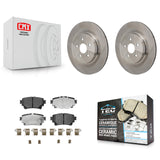 Rear Brake Rotors Ceramic Pad Kit For Toyota Highlander Lexus RX350h RX350 RX500h RX450h+ K8T-104779