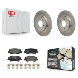 Rear Disc Brake Rotors And Ceramic Pads Kit For Hyundai Tucson Kia Sportage