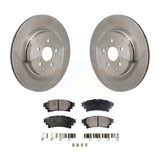 Rear Brake Rotor Ceramic Pad Kit For Toyota Highlander With Manual Parking