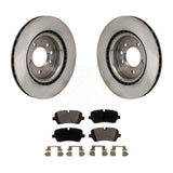 Rear Brake Rotor Ceramic Pad Kit For 18 Land Rover Range 3.0L with DIESEL engine