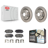 Rear Disc Brake Rotors And Ceramic Pads Kit For Hyundai Equus Kia K900
