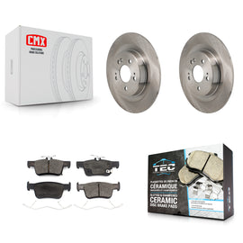 Rear Disc Brake Rotors And Ceramic Pads Kit For 2021-2023 Acura TLX K8T-104807
