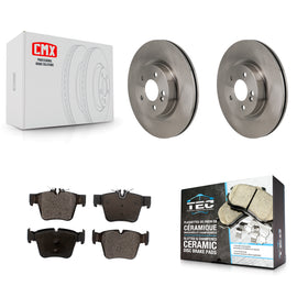 Rear Brake Rotor And Ceramic Pad Kit For Mercedes-Benz GLC300 C43 AMG GLC43 C450