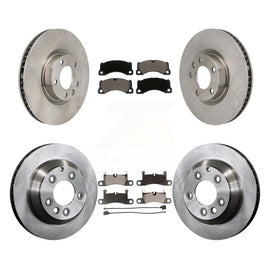 Front Rear Disc Brake Rotor Ceramic Pad Kit (6Pc) For Volkswagen Touareg Porsche