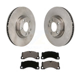 Front Disc Brake Rotors & Ceramic Pad Kit For Volkswagen Touareg Porsche Cayenne