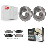 Front Disc Brake Rotors And Ceramic Pad Kit For Chrysler Intrepid Dodge 300M Concorde LHS K8T-105807