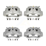 Front Rear Disc Brake Caliper Kit For GMC Sierra 3500 HD Chevrolet Silverado