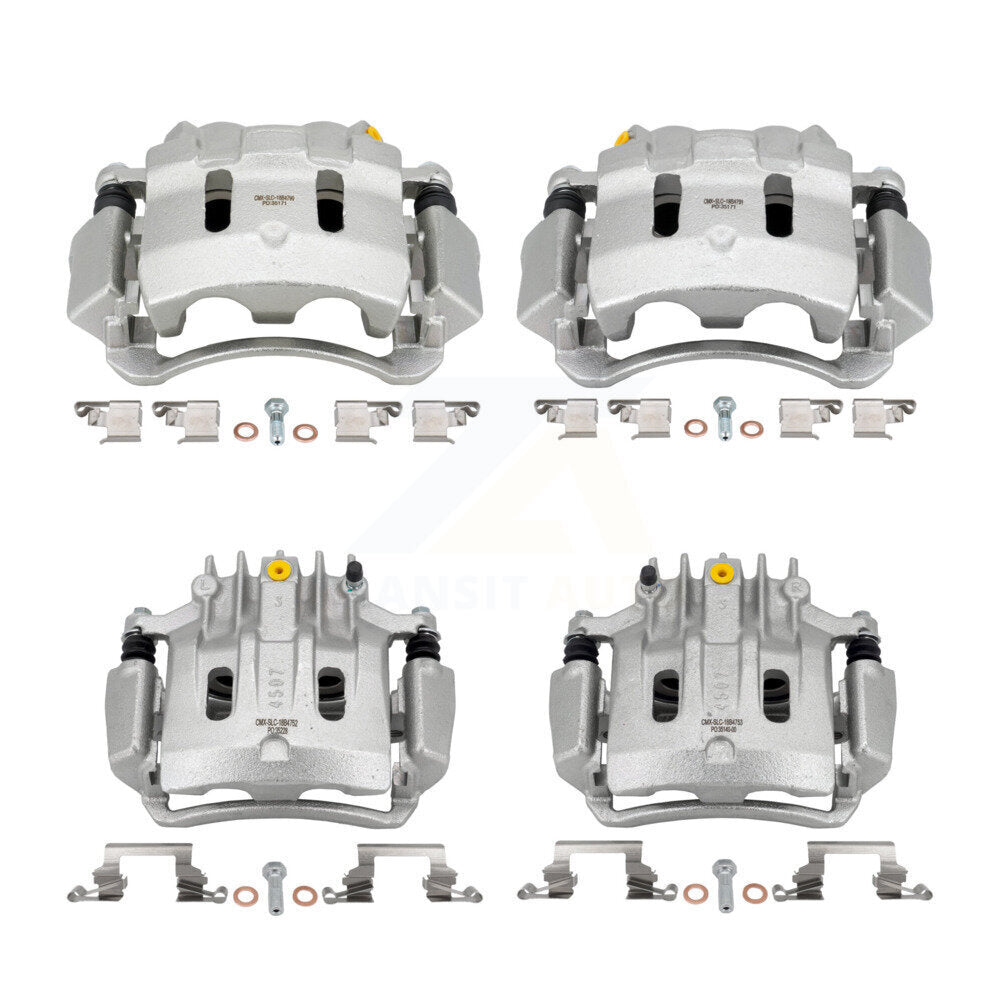 Front Rear Disc Brake Caliper Kit For Ford F-350 Super Duty F-250 Excursion