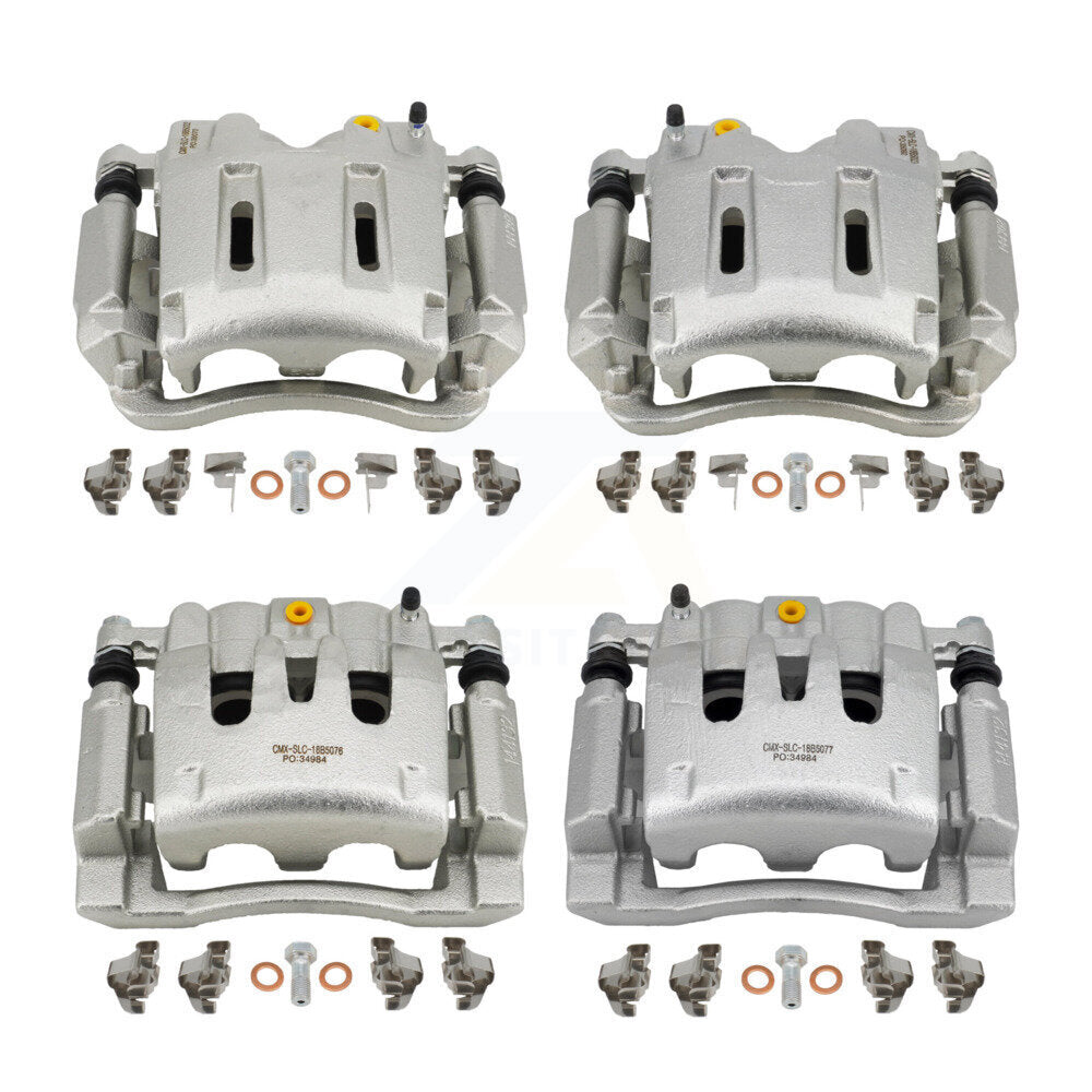 Front Rear Disc Brake Caliper Kit For 2008-2012 Ford F-350 Super Duty F-250