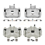 Front Rear Brake Caliper Kit For 2013 Mitsubishi Lancer GT Sportback with 2.4L