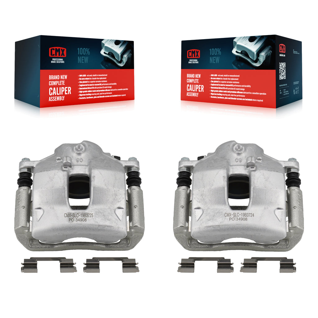 Front Brake Caliper Kit For Mercedes-Benz C300 C250 SLK250 Without Sport Package