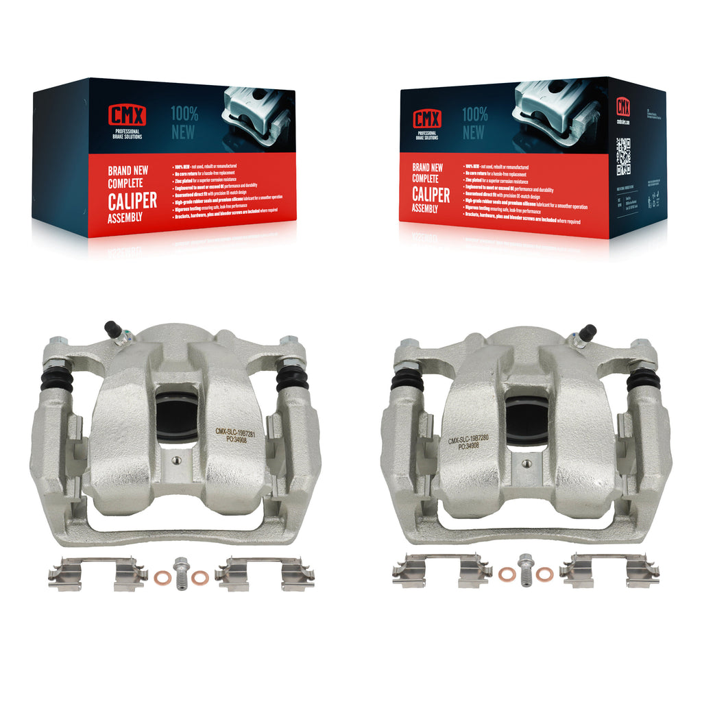 Front Brake Caliper Left Right Driver Passenger Side Kit For 2016-2018 Acura RDX