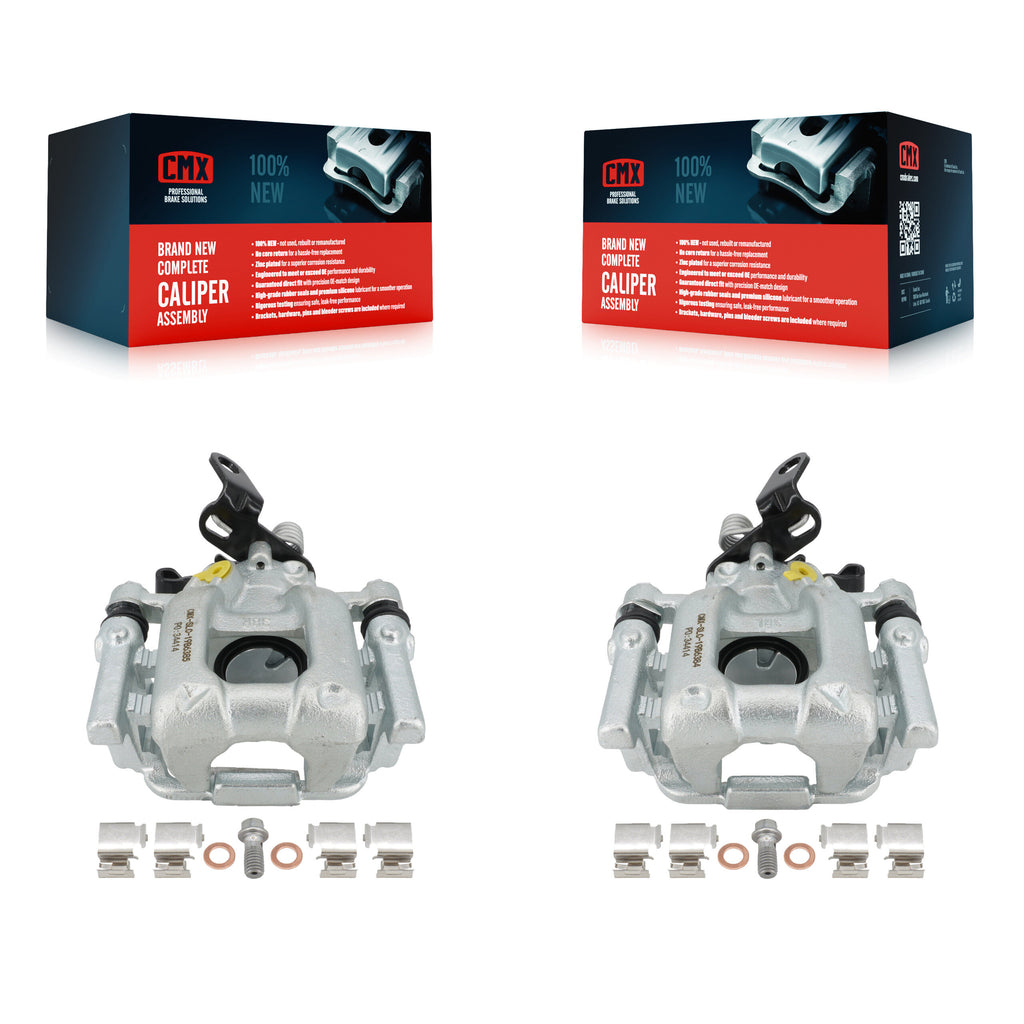 Rear Brake Caliper Kit For Volkswagen Jetta Passat Beetle Golf GTI Eos Audi A3