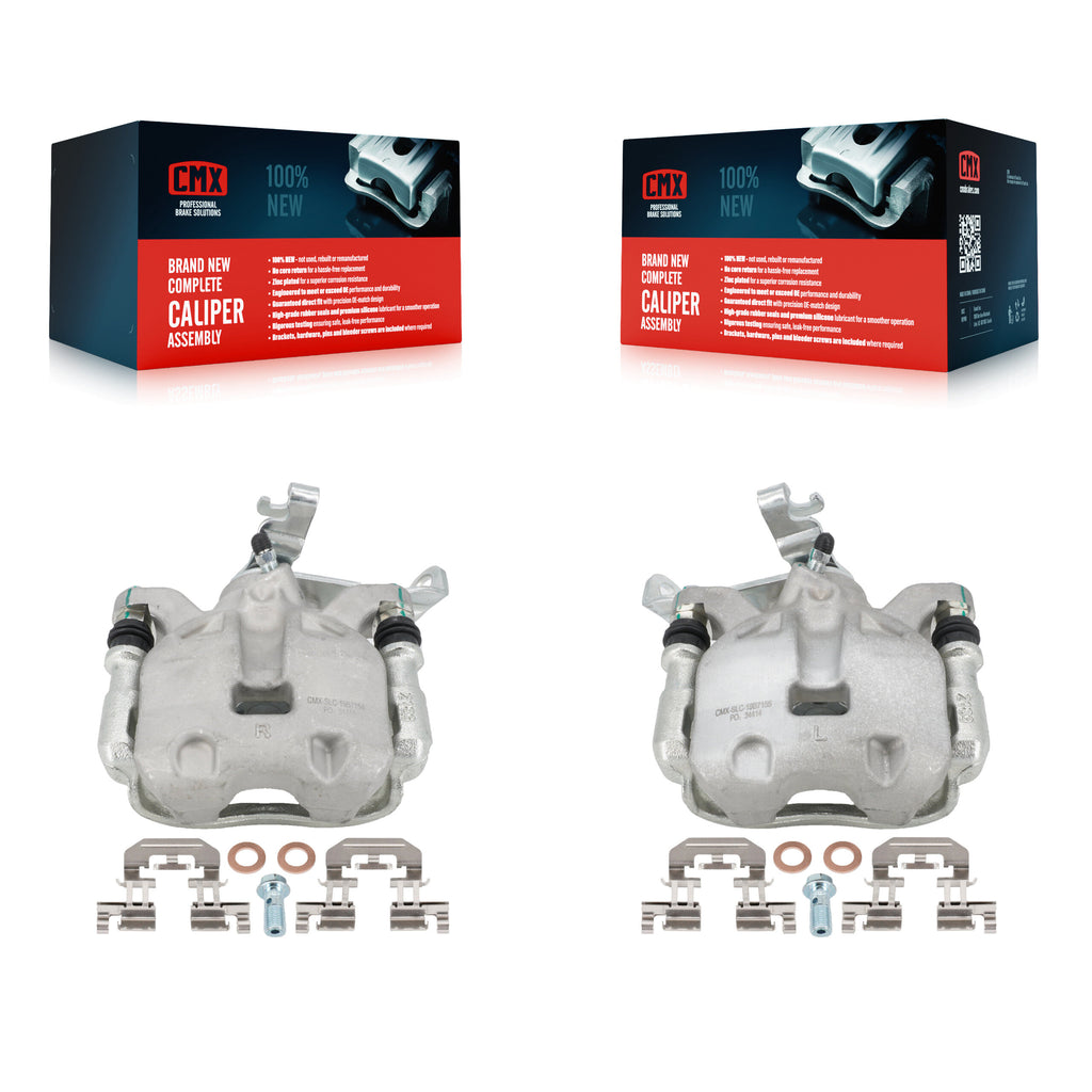 Rear Disc Brake Caliper Left Right Side (Driver Passenger) Kit For Mazda 3 Sport