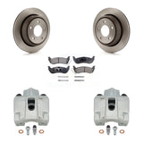 Rear Disc Brake Rotors And Ceramic Pads Kit With Calipers For 2010-2011 Ford Ranger