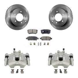 Rear Brake Rotor Ceramic Pad Kit With Calipers For Jeep Dodge Patriot Chrysler Compass