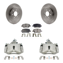 Charger l'image dans la galerie, Rear Brake Rotors Ceramic Pad Kit With Calipers For Chevrolet Uplander Pontiac Montana