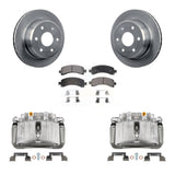 Rear Brake Caliper Rotors Ceramic Pad Kit For 2002 GMC Yukon Chevrolet Tahoe XL 1500 RWD KC8-100064T