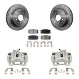 Rear Brake Caliper Rotors & Ceramic Pad Kit For Chevrolet Equinox Pontiac Torrent Saturn KC8-100065T