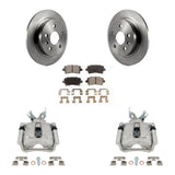 Rear Disc Brake Caliper Rotors Ceramic Pad Kit For Buick Regal LaCrosse Chevrolet Malibu KC8-100073T