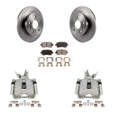 Rear Disc Brake Caliper Rotors And Ceramic Pads Kit For Chevrolet Malibu Limited KC8-100079T