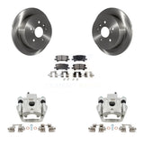 Rear Brake Caliper Rotors Ceramic Pad Kit For Lexus RX350 RX330 Toyota Highlander RX400h KC8-100102T