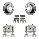 Rear Disc Brake Caliper Rotors And Ceramic Pads Kit For Hyundai Elantra KC8-100107T